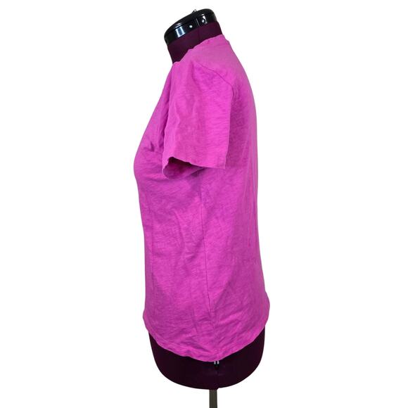 Women's J. Crew "Girlfriend Tee" Pink Short Sleeve Top | Size Large - Picture 2 of 9
